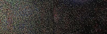 Towards the light, towards the dark (2) from the Clearances series - a Paint Artowrk by Małgorzata Czerniawska